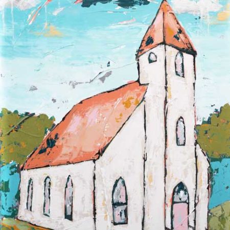 Acrylic-Painting-Church-Your-Goodness-Chases-Me