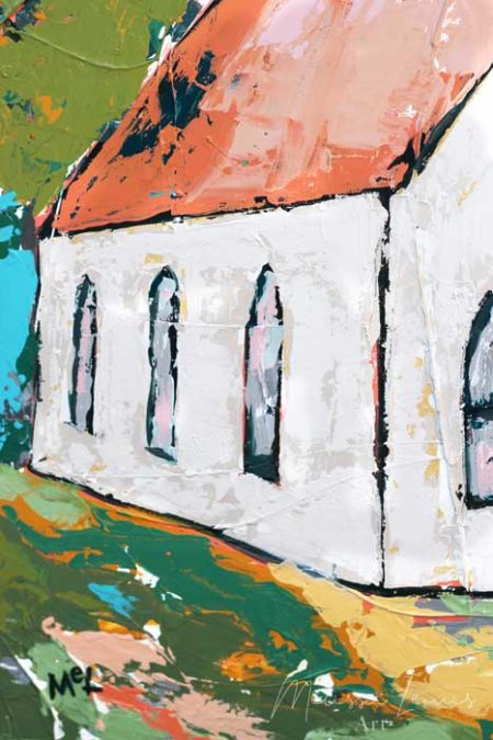 Your Goodness Chases Me Abstract Church Painting