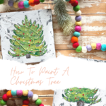 How To Paint A Christmas Tree Tutorial with artist Melissa Lewis