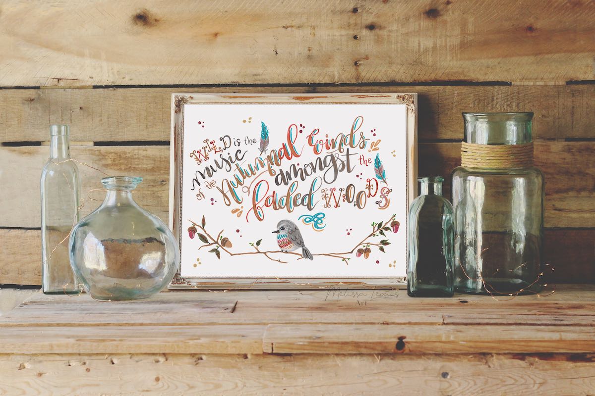 hand letter lettered illustrations melissa lewis art